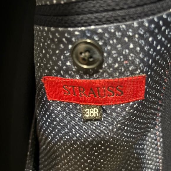 Men’s Strauss Blazer - Navy Blue - Size 38. - Picture 3 of 3